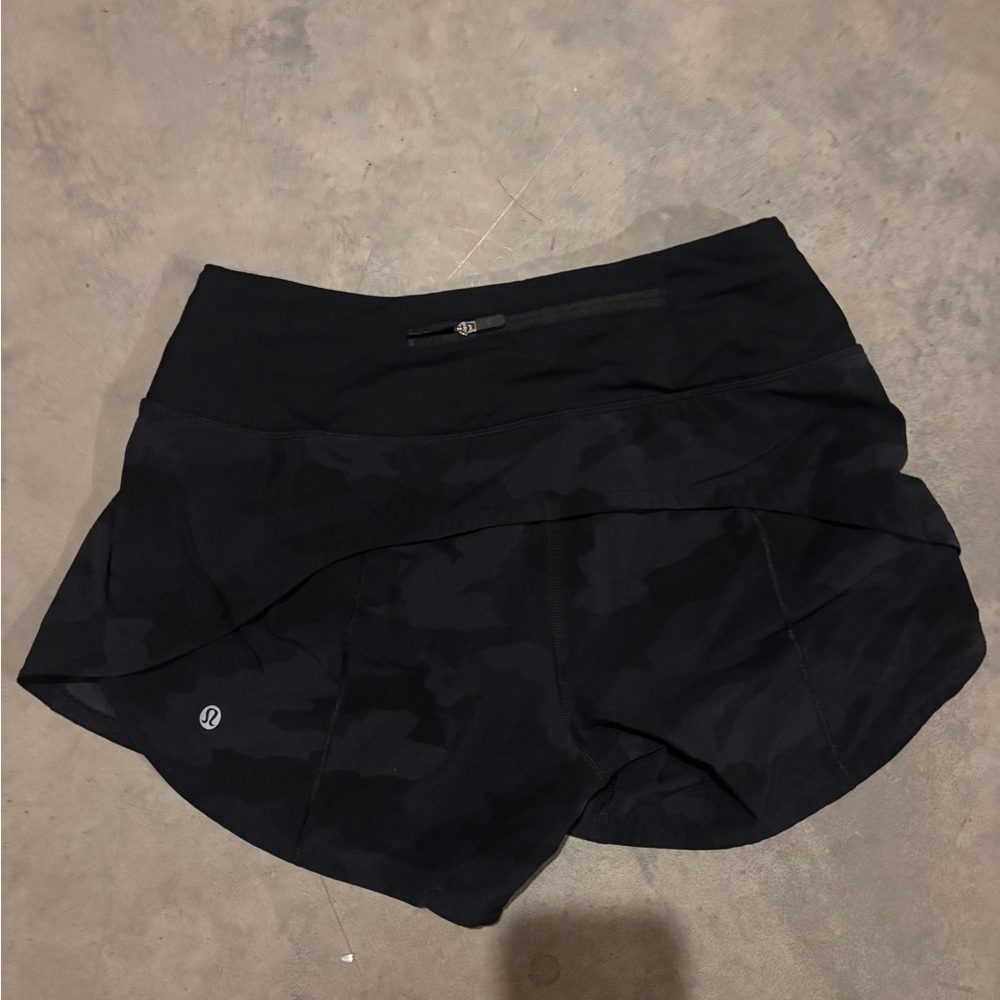 Lululemon Shorts Black Camouflage
